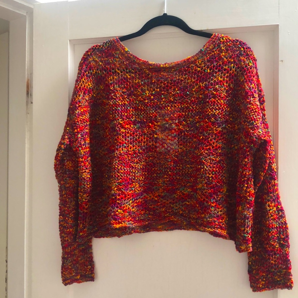 Zara, NWT, cropped crocheted sweater